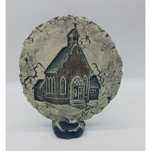 Shapes of Clay By Stan Church Mount St Helens Ash Graham Wa Plaque W/ Stand Art